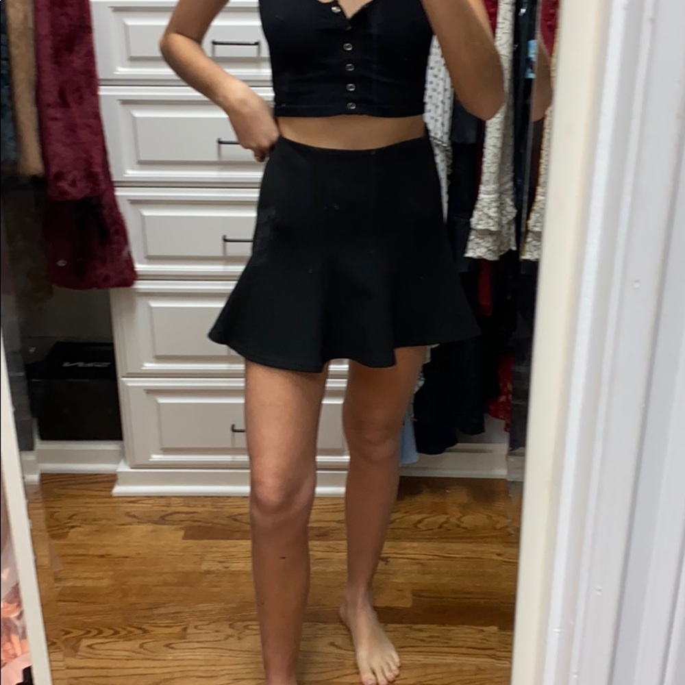 Zara black mini skirt